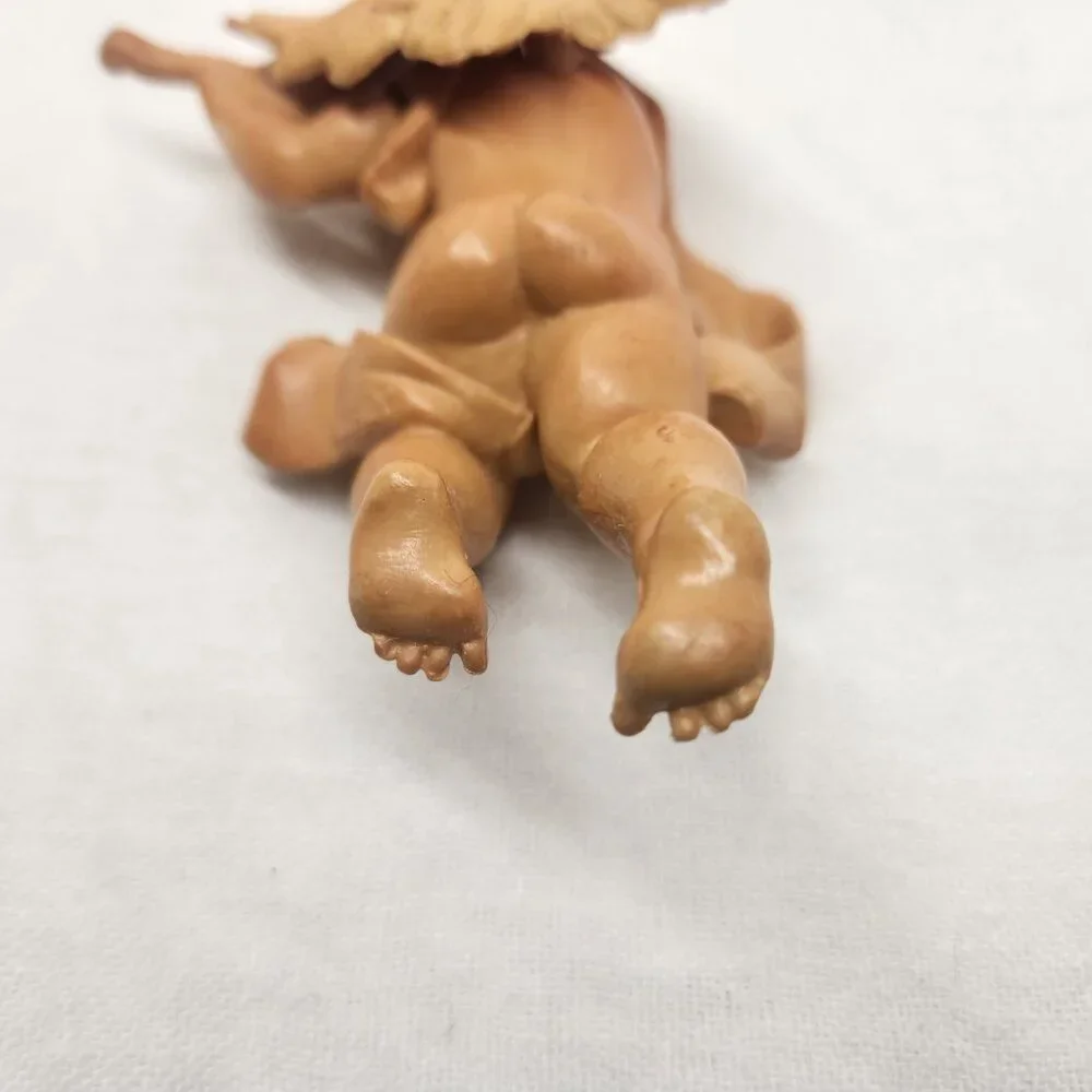 vintage Fontanini angel cherub baby figurine playing violin Ornament